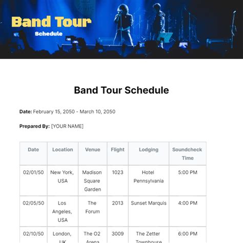 centerplay band schedule